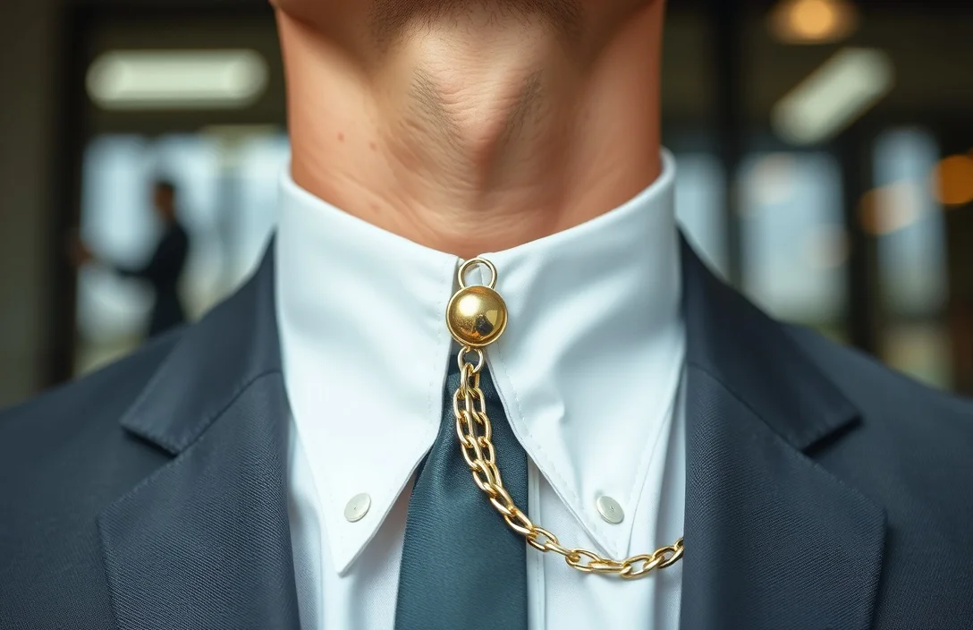 Choosing the right collar pin with chain - how to wear a collar pin with chain?
