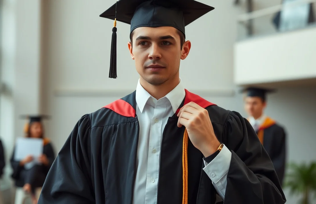 Choosing Your Method - how to pin collar on graduation gown?