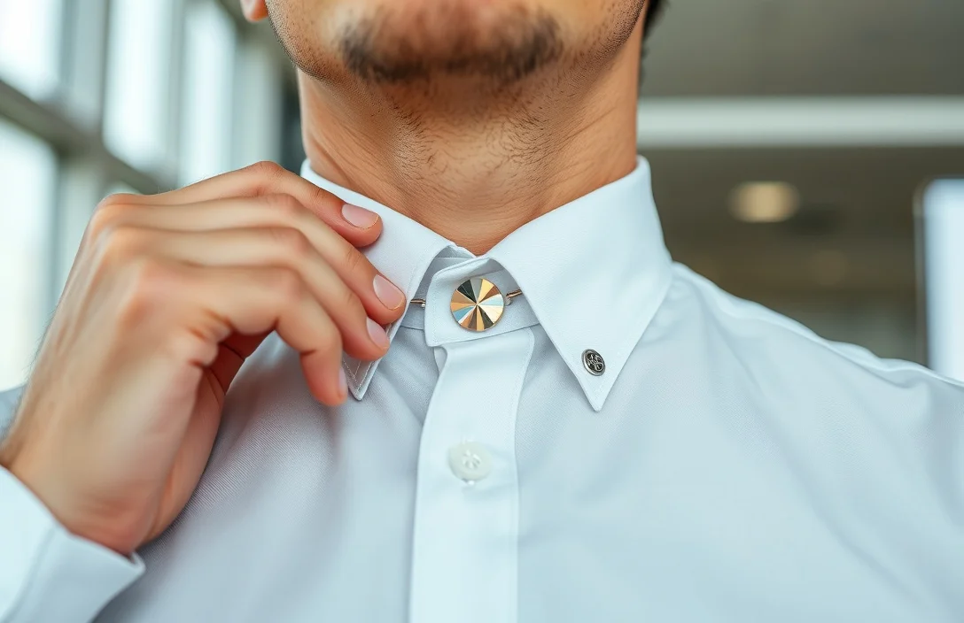 Correctly Positioning a Collar Pin - how to use a tie pin collar?