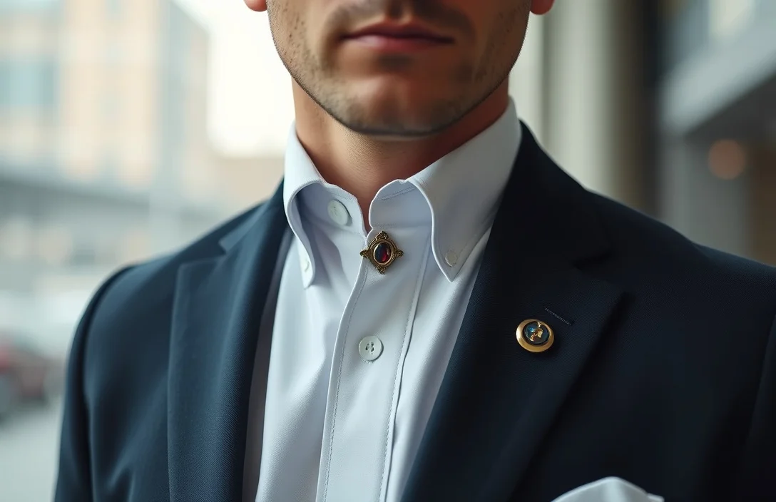 How to pick the right pin and setup - how to wear collar pins men?