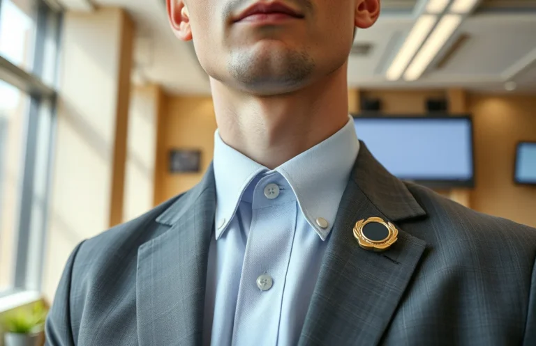 how to properly wear a collar pin?