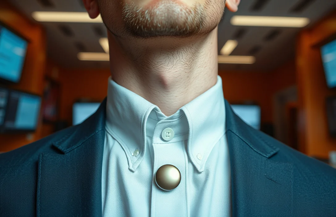 how to wear mens collar pin?