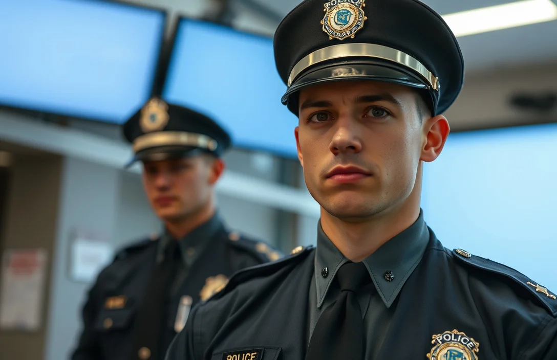 how to wear police collar pins?