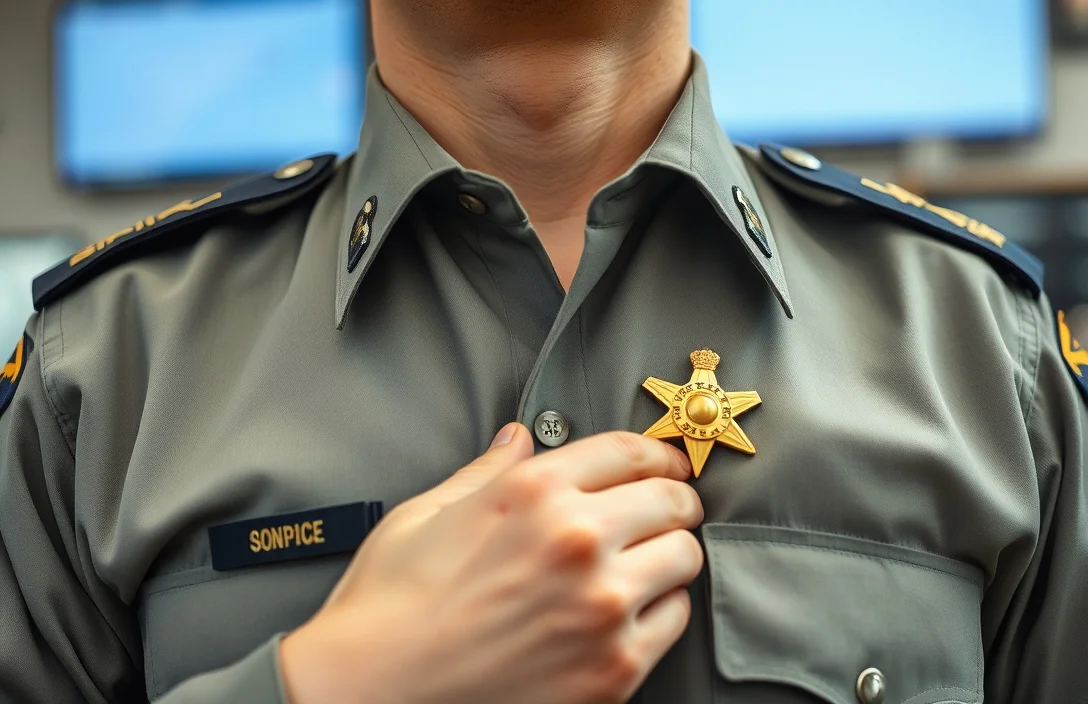 Pinning brass collar insignia - how to pin collar brass police?