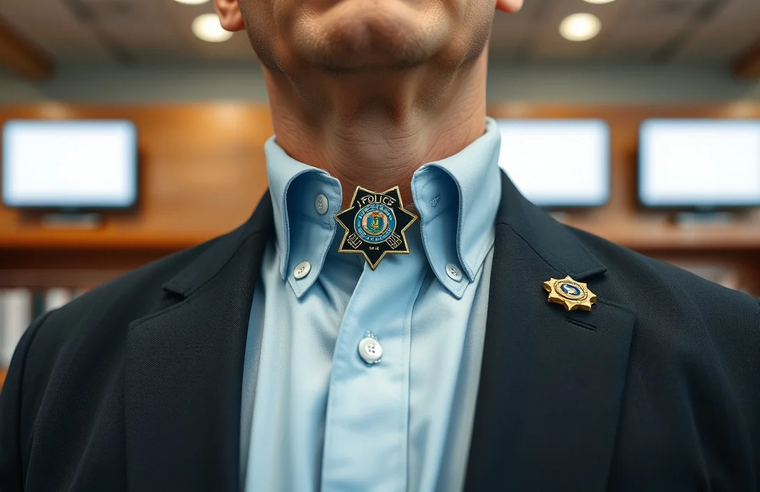 Placement guidelines by collar type - how to wear police pin on collar?