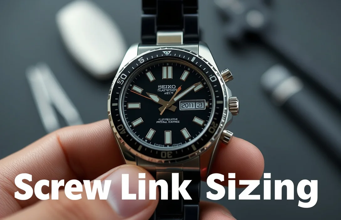 Screw-Link Resizing - how to resize a seiko collar and pin watch band?