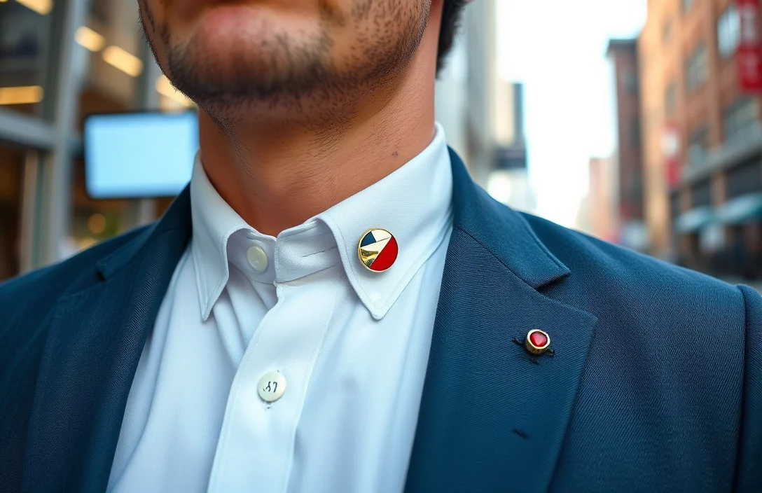 What a collar pin does and when to wear it - how do you use a collar pin?