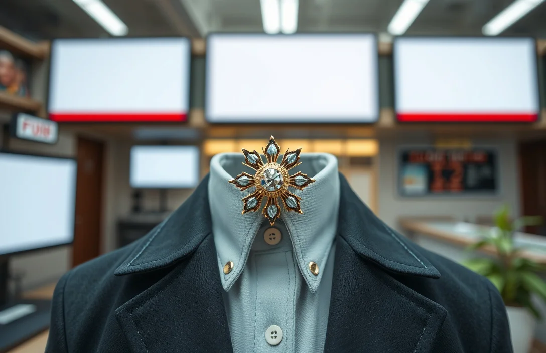 what is a collar pin brooch?