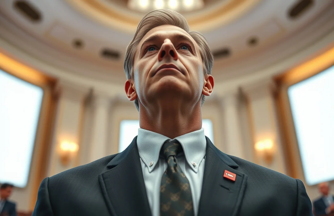 which collar do house members wear their congreshional pin?